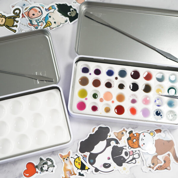 Silicone color palette